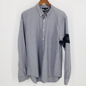 Zara Man Shirt Banded Arm Slim Fit XL